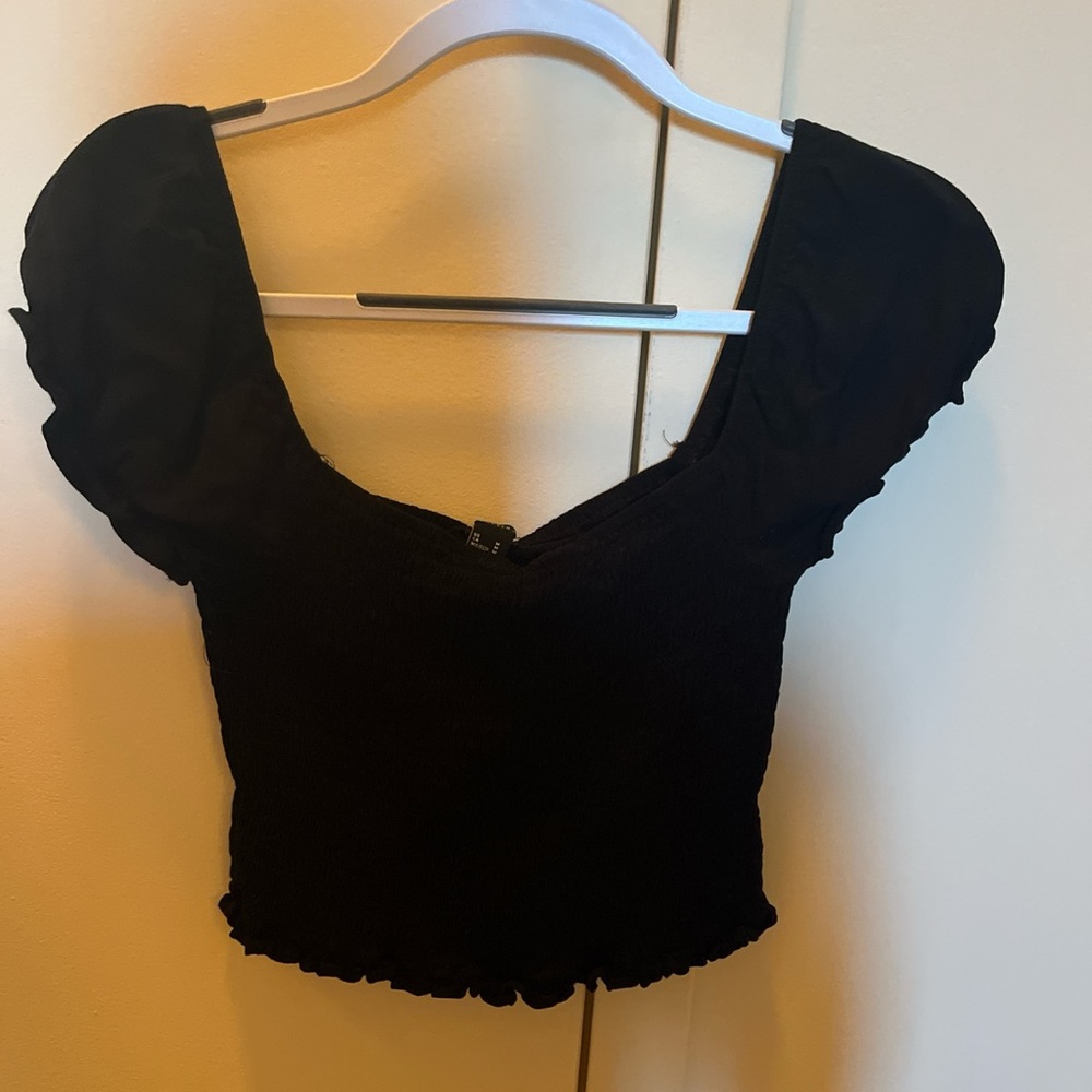 Forever 21 smocked crop top